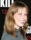 Diane Neal's simple long hair with thin bangs
