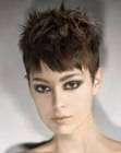 pixie hairstyle for an Audrey Hepburn look