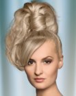 Updo with a ponytail hair extension