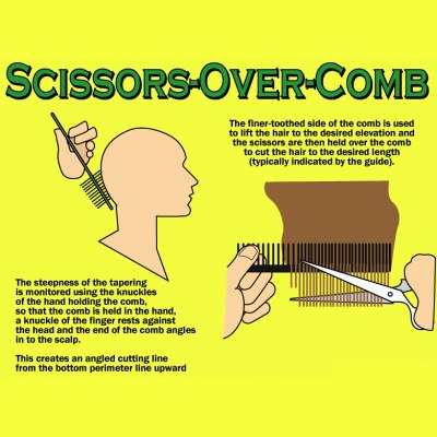 Scissors over comb how to
